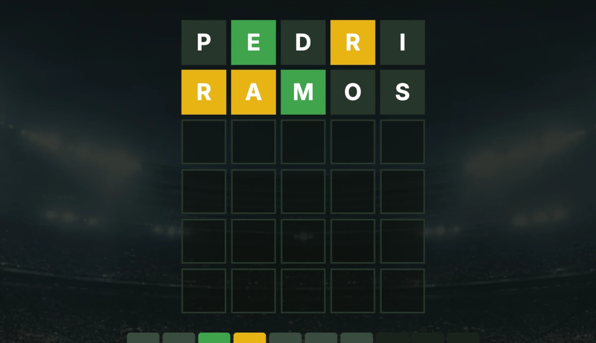 Exemplo de cores do Wordle
